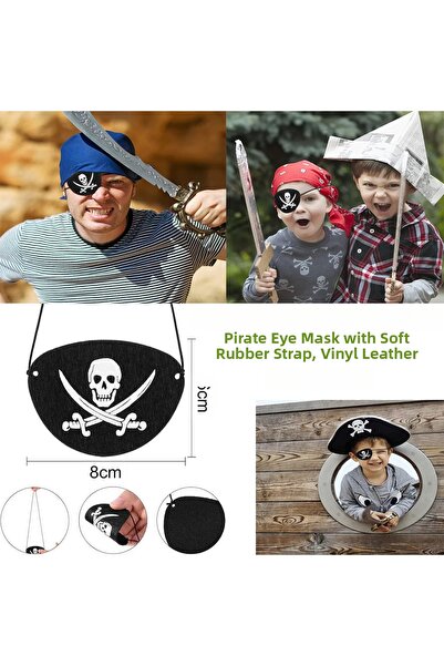 Kanonik Education Plasture pentru ochi pirat din piele Vinleks cu elastic