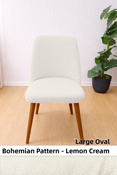 upmall غطاء كرسي - غطاء كرسي كبير بيضاوي الشكل بنمط رمل الليكرا قابل للغسل وم...