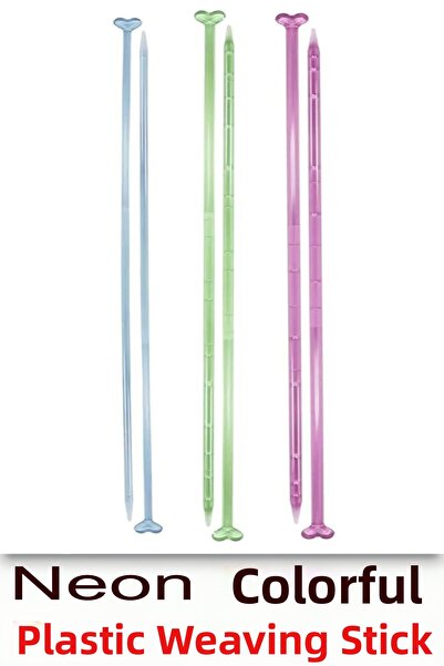 Neon Șurub flexibil din plastic colorat pentru tricotat