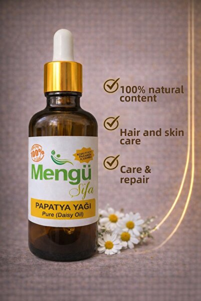 mengü şifa زيت البابونج الطبيعي 100% - زجاجة 50 مل مع قطارة
