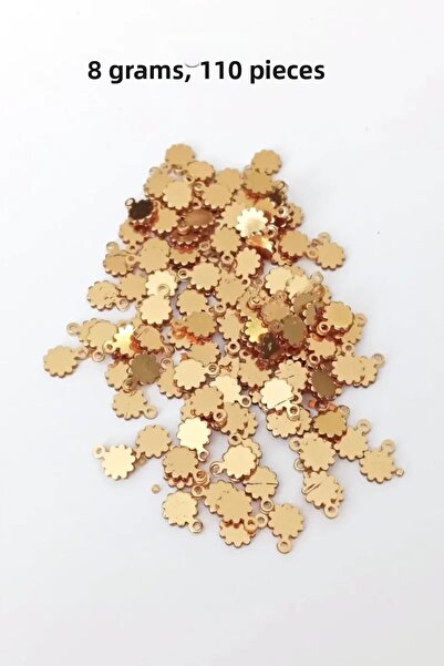 Royaleks أويا فستان سهرة قلادة سوار شبكي معدني بلاستيك ترتر ذهبي اللون 8 جرام...