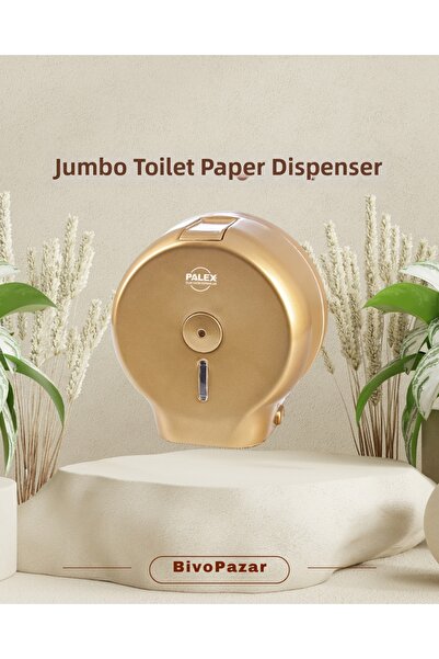 Palex Jumbo Toilet Paper Dispenser Gold