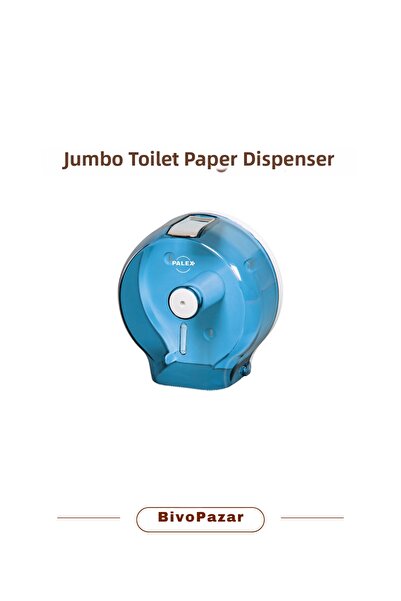 Palex Jumbo Toilet Paper Dispenser Transparent Blue
