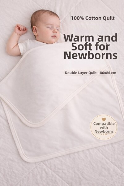 Babush Multi-Purpose Newborn Combed Cotton Baby Blanket Baby Cover Double Lay...