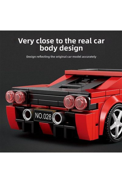 REOBRIX Technic 828 Ferrari J50 Sports Car Creative Building Block Set Building Blocks - 298 Pieces