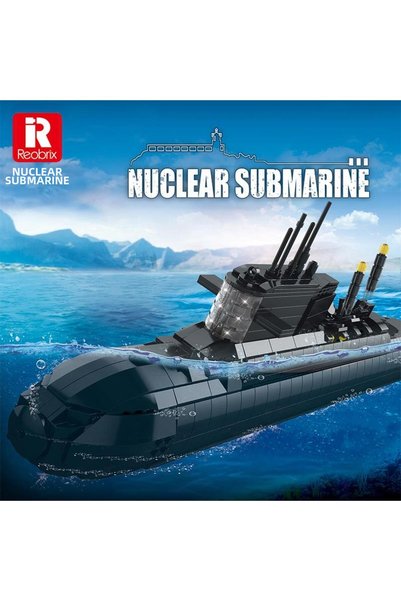REOBRIX 800 Nuclear Submarine Creative Building Block Set Building Blocks (Nuclear Submarine) - 1498 Pieces