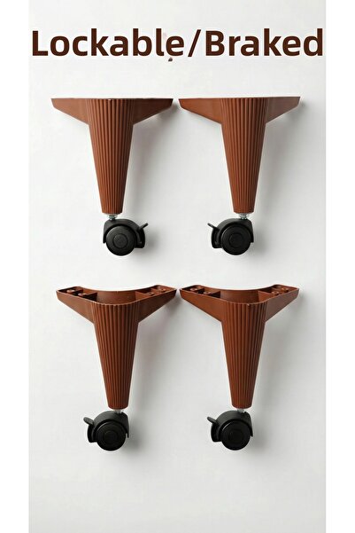 elbse قاعدة طاولة بعجلات مع فرامل قابلة للقفل، قاعدة طاولة جانبية ذكية، قاعدة...