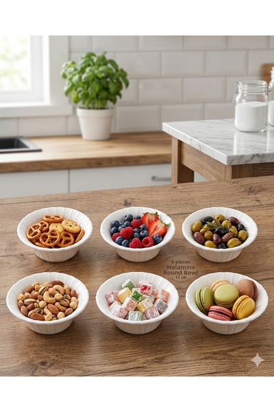 BİODATA 12 cm Melamine Muesli and Hoşaf Bowl Snack Bowl Soup/Salad Bowl 400 m...