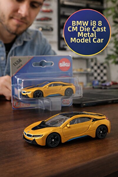 TOYFEST Siku Bmw I8 Toy Car Model Metal Sports Car Die Cast Collection Vehicl...
