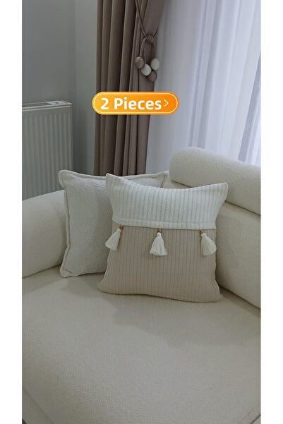 ARVA غطاء وسادة أريكة من القطن بنسبة 100% من هوم لوكس ديكوري، تصميم خاص 43X43