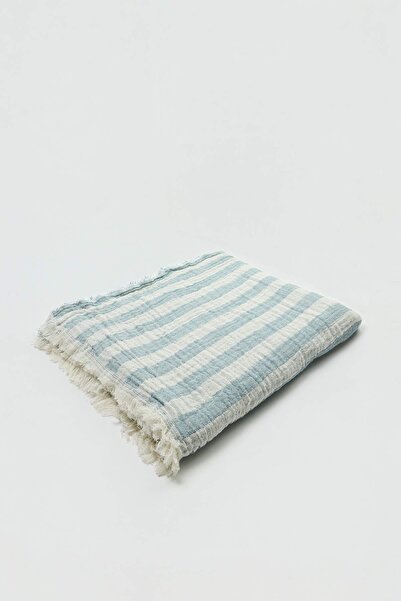 TRENDYOLMİLLA HOME Doppelte gestreifte Musselin-Tagesdecke 200x230cm TPHSS26C...