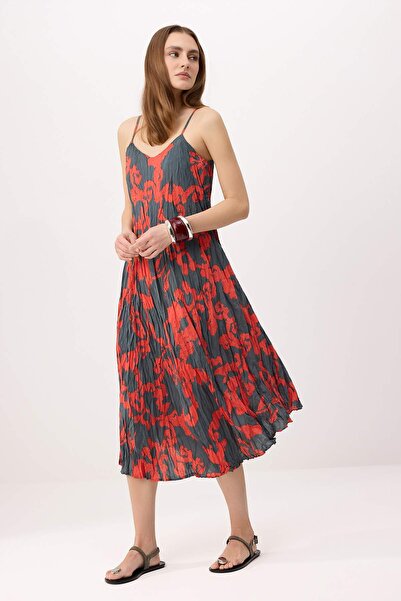 Trendyol Collection Multi-Colored Midi Woven Dress Twoss26El00765