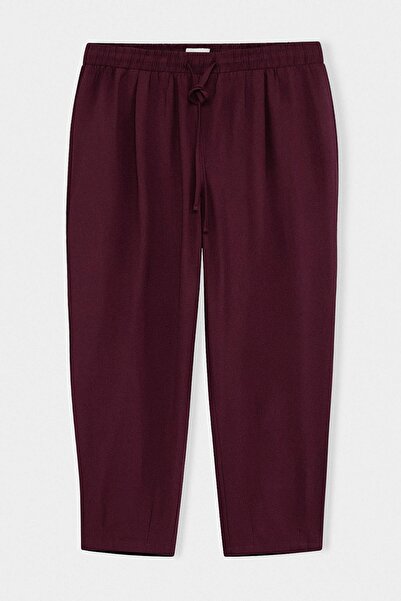 Trendyol Curve Висока талия, плисирани панталони тип „морков“/харем за плаж, ...