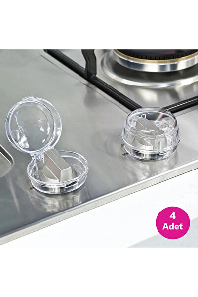 Yenimiyeni Fırın Ocak Gaz Düğmesi Güvenlik Kapağı 4 Lü