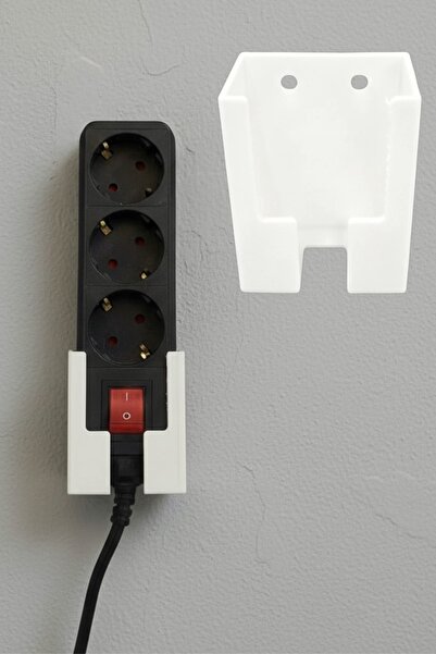 usin White Group Socket Wall Mounting Box Cable Organizer Holder Adhesive Sui...