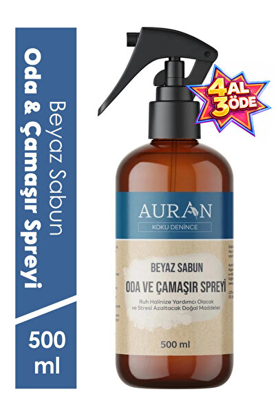 AURAN Beyaz Sabun Oda Ve Çamaşır Spreyi Oda Kokusu Room Spray Oda Spreyi Room...