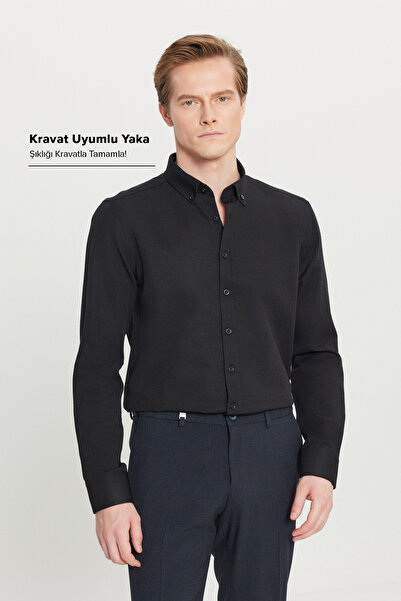 AC&Co / Altınyıldız Classics Pánská košile Oxford Easy-Iron Bavlněná košile p...