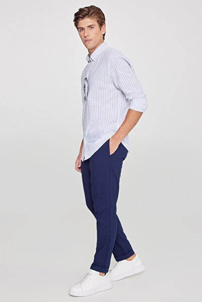 AC&Co / Altınyıldız Classics بنطال رجالي رياضي (جوجر) باللون الأزرق الداكن، غ...