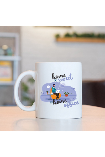 PEKSHOP Home Sweet Home Office Mug Glass