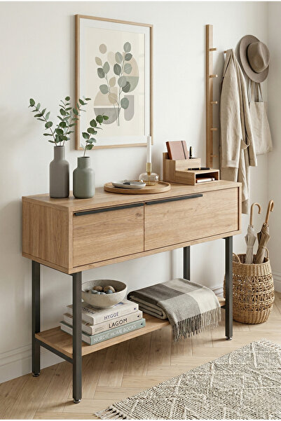 Robin Home Dresuar Antre Hol Kapaklı 100cm Metal Ayaklı Sepet