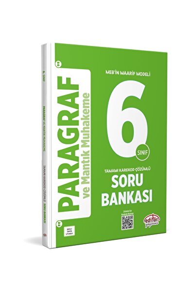 Editör Yayınevi 6. Sınıf Paragraf ve Mantık Muhakeme Soru Bankası