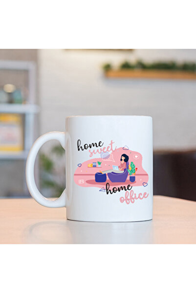 PEKSHOP Home Sweet Home Office Mug Glass