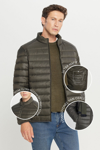 AC&Co / Altınyıldız Classics Palton pentru bărbați, rezistent la vânt, cald, ...