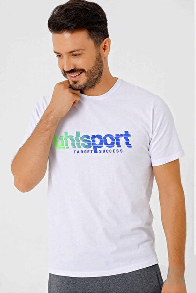 UHLSPORT Erkek Tişört Sıfır Yaka Bisiklet Pamuk Mars 3211111
