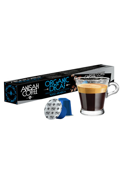Anisah Coffee 100% Arabica, Organic, Decaf (Decaf) Nespresso Compatible 10-Pi...
