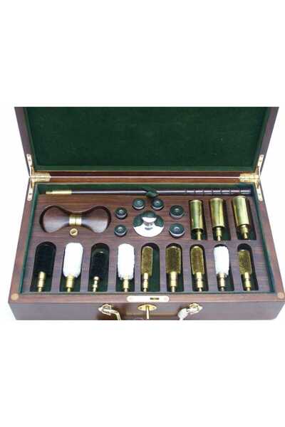 Handmade Universal Full Harbi Klasik Silah Bakım Seti Ahşap Kutuda Hint Yapımı