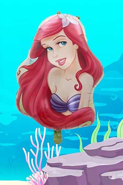 PEKSHOP Mermaid Head Foil Balloon Lovely Mermaid Head Balloon