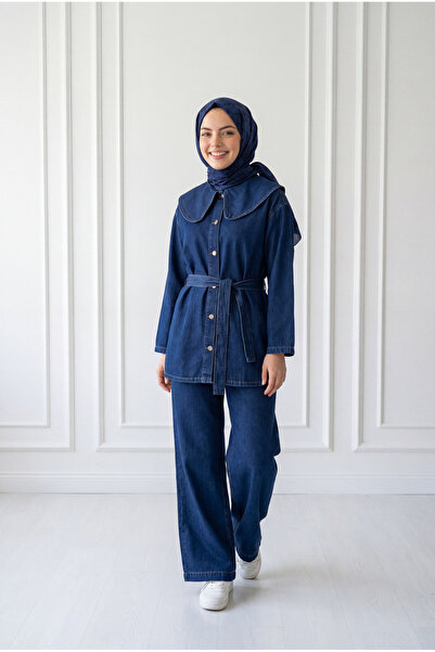 BENAHOLL Elifnur Bebe Κοστούμι Τζιν με Παντελόνι-LS5424 Χρώμα Τζιν