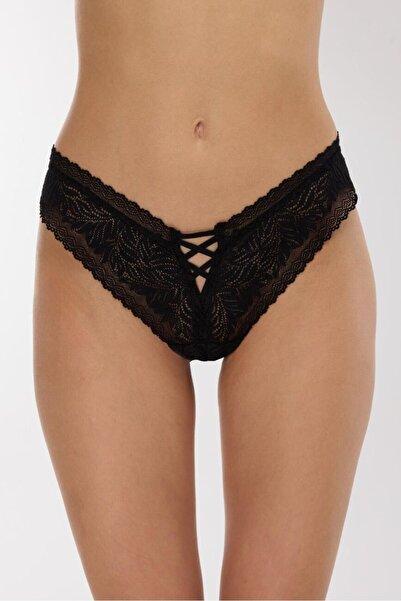 AYYILDIZ Μαύρο βραζιλιάνικο εσώρουχο 2032