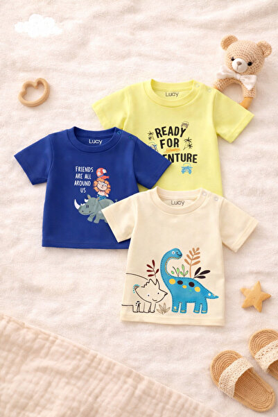 luay Unisex Cotton T-Shirt: Cute and Comfy Everyday Wear (Pack of 3)