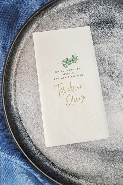 PEKSHOP Sunum Peçetesi Mutluluğumuzu Bizimle Paylaştığınız için Teşekkür Eder...