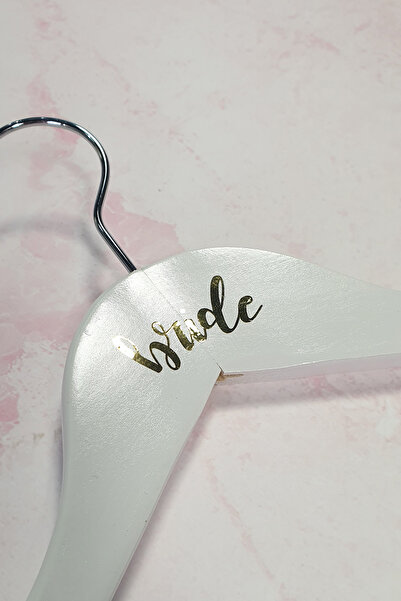 PEKSHOP Gold Leaf Printed Bridal Hanger