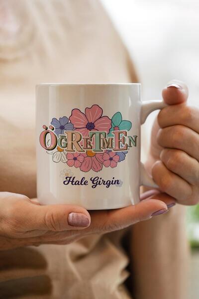 PEKSHOP İsimli Öğretmenler Günü Hediyesi Kupa Bardak İsme Özel Öğretmene Hedi...