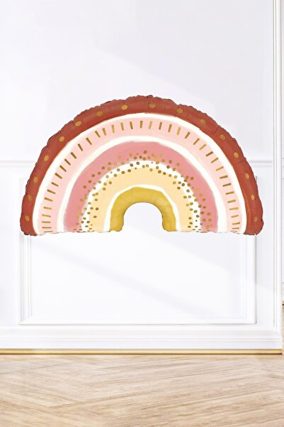 PEKSHOP بالون بوهو قوس قزح فويل بالونات ريترو 76 سم