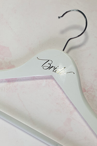 PEKSHOP Gold Leaf Printed Bridal Hanger