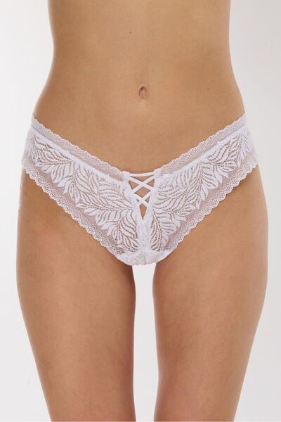 AYYILDIZ Λευκό βραζιλιάνικο εσώρουχο 2032