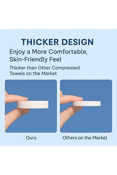 Generic 5-Pack Compressed Bath Towel 70 X 140 cm – Soft, Practical, and Ready...