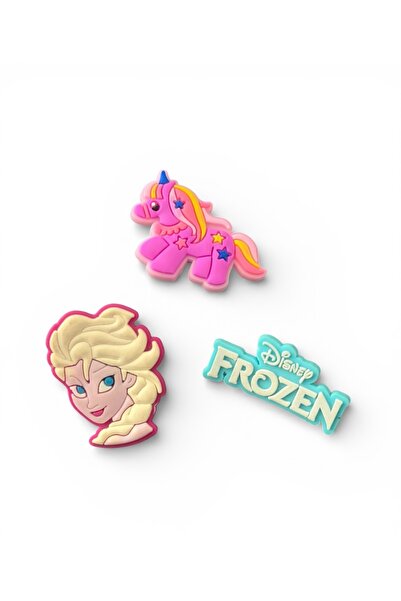 Crocs Cutyshoes Jibbitz Galeria Frozen Elsa Disney Terlik Süsü 3’lü Set.