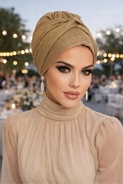 Aişe tesettür Cască de cupru strălucitoare și răsucită
