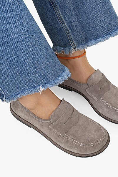 Shoeberry Women's Zac Mink Genuine Suede Leather Loafers