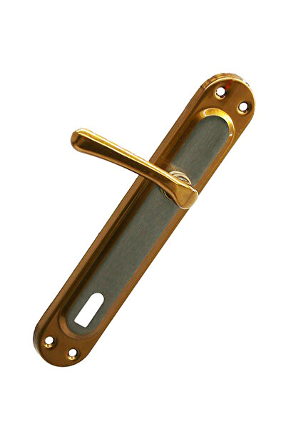 MOBEE Çelikel Kapı Kolu Saten Albifirin Oda Kapı Kolu Altın Renkli 1410