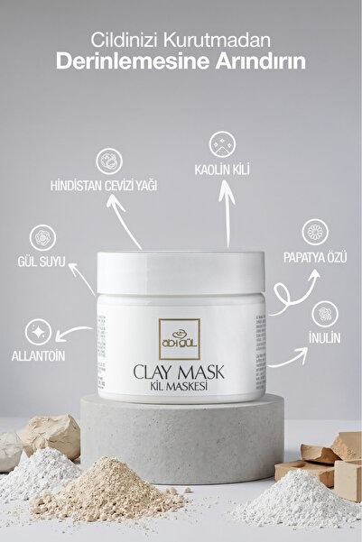 Ab-ı Gül Arındırıcı ve Nemlendirici Kil Maskesi | Clay Mask 100ml
