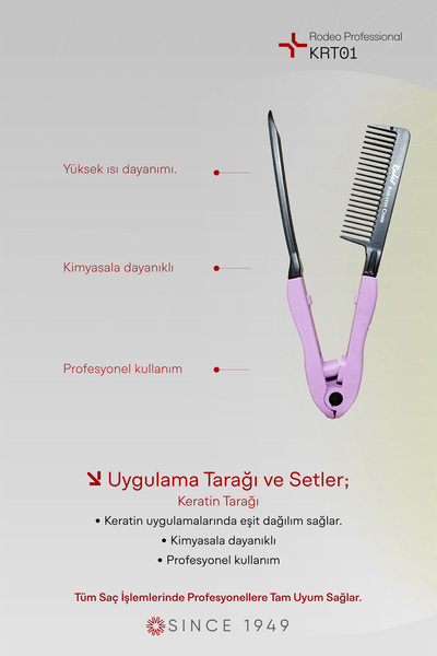 RODEO Professional Keratin Uygulama Tarağı , Fırçası Krt01