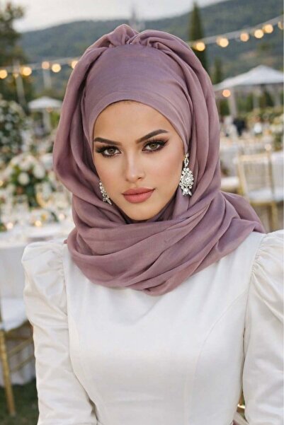 Aişe tesettür Pudra Janjan Şifon Abiye Şal