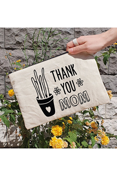 PEKSHOP Сумка-клатч - Сумка для косметики з підкладкою та написом «Thank You ...