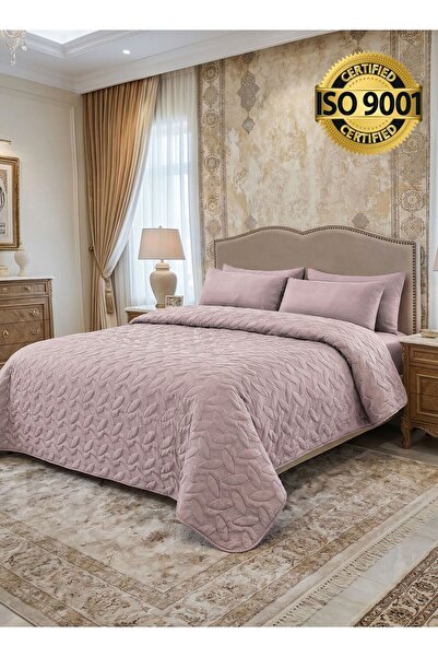 Master Home Textile Microfiber Bedspread Set Fits 200 x 200 cm Double Size Be...